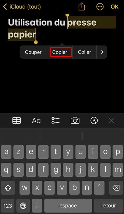copier-texte-iphone-presse-papier