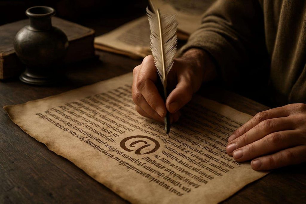 2. Les origines historiques du symbole @ avant l’informatique