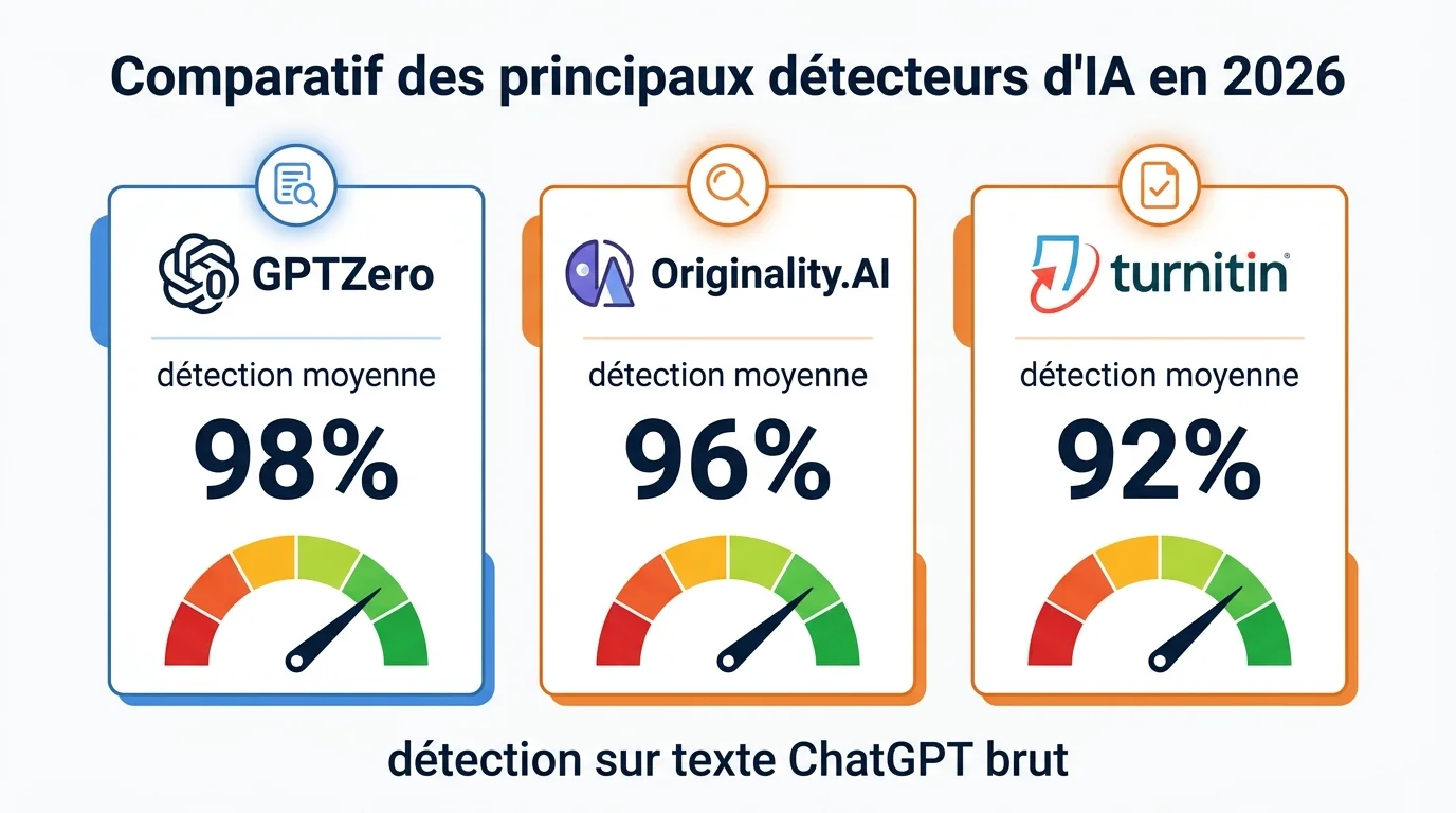 Comparatif des principaux detecteurs d'IA en 2026