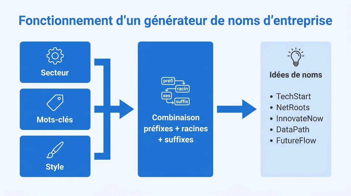 Fonctionnement d'un generateur de noms d'entreprise