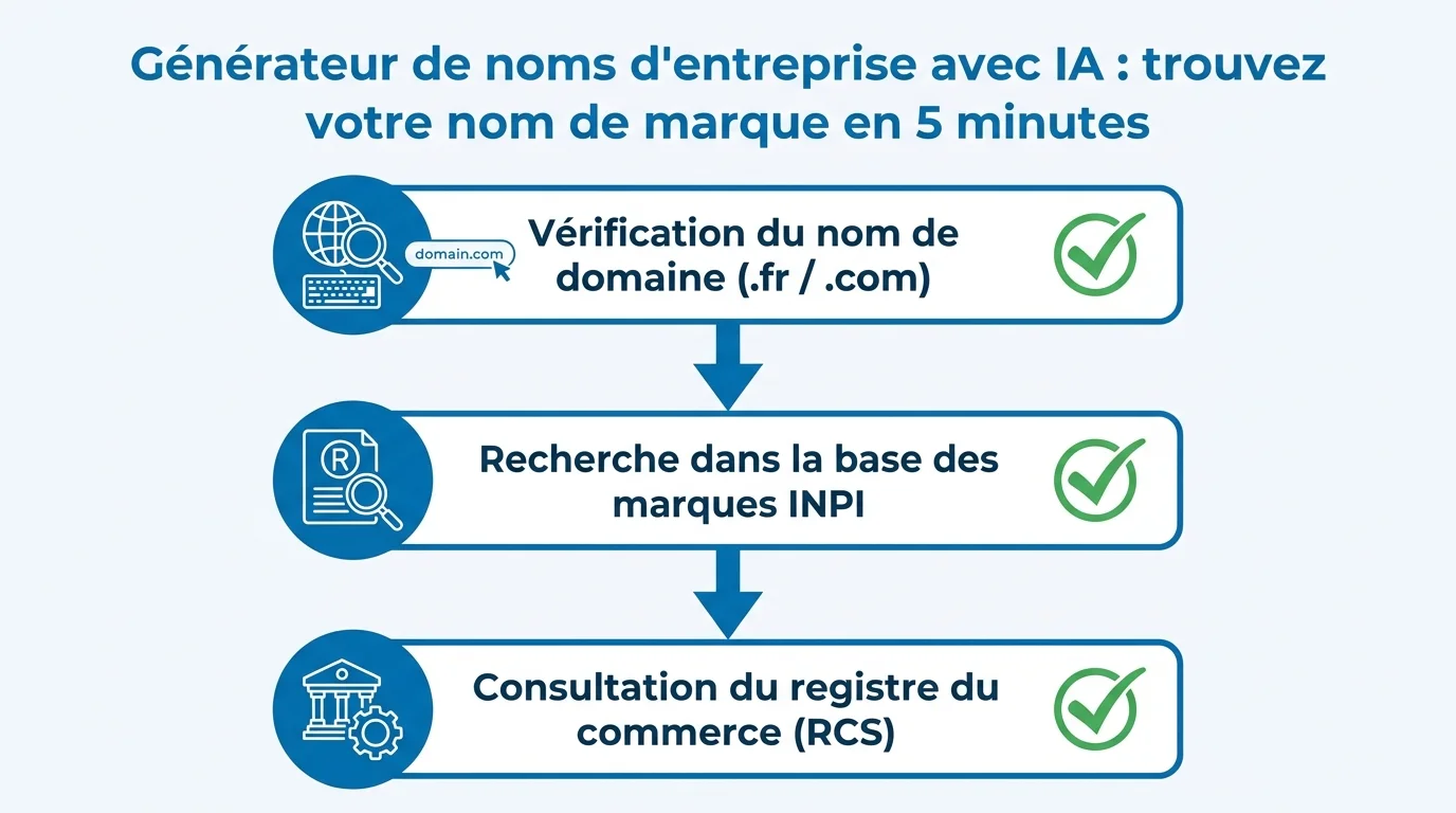 Verifier la disponibilite d'un nom d'entreprise